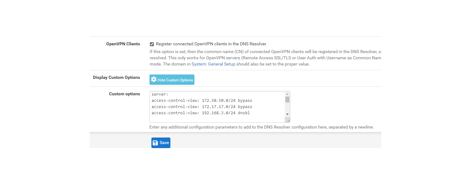 Pfsense dns resolver настройка